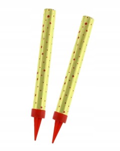Fontanna tortowa raca 2 sztuki 12 cm złota