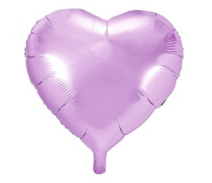 Balon foliowy w kształcie fioletowego serca 45cm IMPREZA PARTY MIŁOŚĆ SERCE