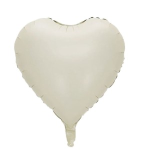 Balon foliowy SERCE SZAMPAN hel 45cm URODZINY