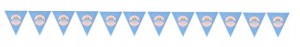 Baner girlanda HAPPY BIRTHDAY błękitny PRINCE