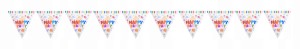 Baner girlanda urodzinowa HAPPY PARTY 10 flag