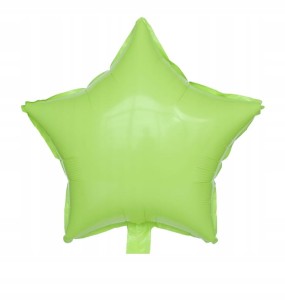 Balon foliowy gwiazda zielona gwiazdka hel 45 CM