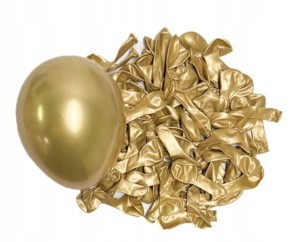 Balony lateksowe CHROM ZŁOTE 5 cali 15 cm wesele urodziny 20 szt party