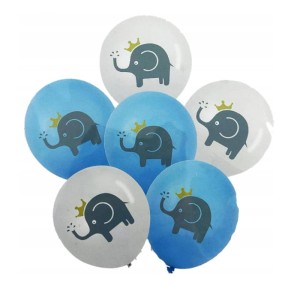 Balony lateksowe SŁONIE 6szt 30cm DZIECKO IMPREZA PARTY SŁONIKI