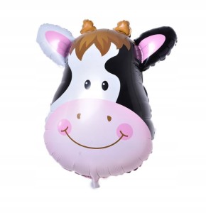 Duży balon foliowy krowa 43x59cm urodziny XL