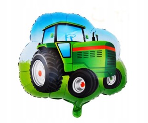 Duży balon foliowy traktor 65x60 cm ciągnik IMPREZA PARTY URODZINY HEL