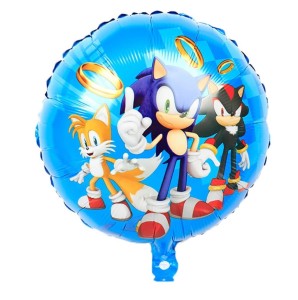 Duży balon foliowy Sonic Miles Shadow 45cm urodziny party dziecka