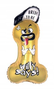 Duży Balon Foliowy Penis WILLY XXL Wieczór Panieński