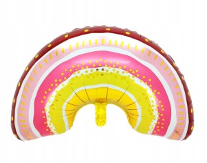 Duży balon Foliowy Tęcza 49x76 cm party urodziny dziecka