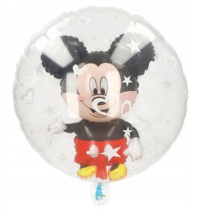 Duży balon foliowy transparentny Myszka Miki 58cm IMPREZA PARTY URODZINY
