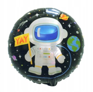 Duży balon foliowy Astronauta Kosmos Planeta 45cm urodziny party dziecka