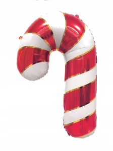 DUŻY BALON FOLIOWY LASKA CUKROWA BOŻE NARODZENIE ŚWIĘTA 54X74 cm XL