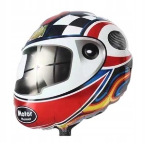 Duży balon Foliowy Kask Motocyklowy 50x56 cm urodziny dziecka party