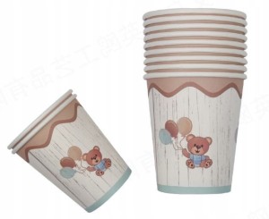 Kubeczki jednorazowe papierowe 220ml 6szt we can bearly wait