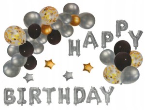 Zestaw Girlanda balonowa HAPPY BIRTHDAY urodziny