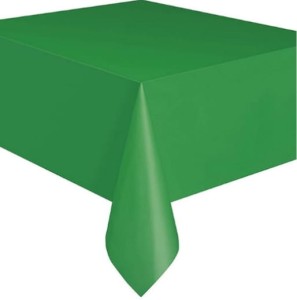 Obrus foliowy ZIELONY 137x276cm IMPREZA PARTY OZDOBA NA STÓŁ