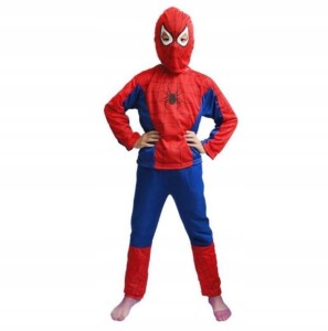Spiderman strój kostium przebranie maska 98-104 S