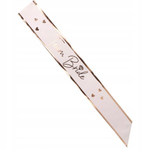 Szarfa Team Bride WIECZÓR PANIEŃSKI Rose gold 160x10cm IMPREZA PARTY