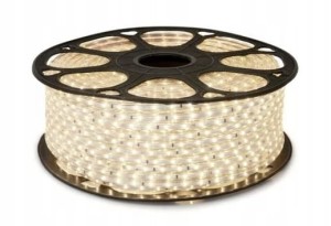 2835 taśma ŚWIETLNA 100LED/M 1mb ciepła 230V IP67