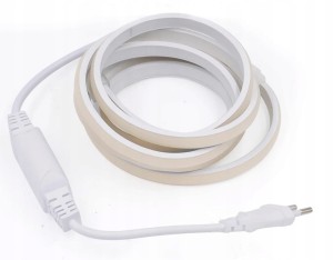 Zestaw Taśmy barwa ZIMNA Led Dioda COB 288 230V 6M IP67 mleczny klosz