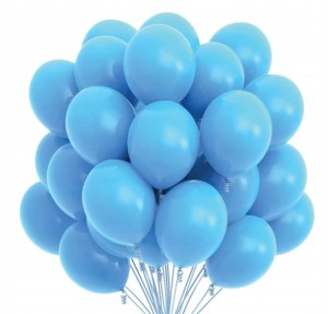 Balony lateksowe BŁĘKITNE wesele urodziny 50 szt