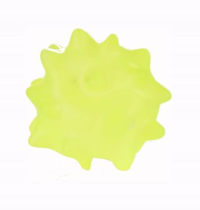 Gryzak dla psa zabawka gryzak piłka żółta 11cm