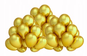 Balony metaliczne ZOTE ZŁOTY wesele urodziny 30szt