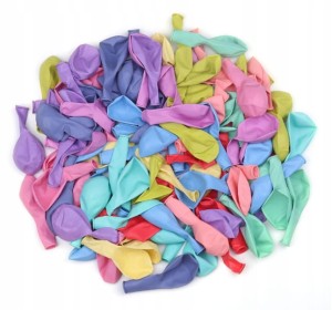 Balony lateksowe KOLOROWE MIX PASTELOWE 30 szt