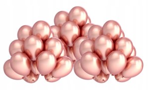 Balony metaliczne ROSE GOLD wesele urodziny 30 szt