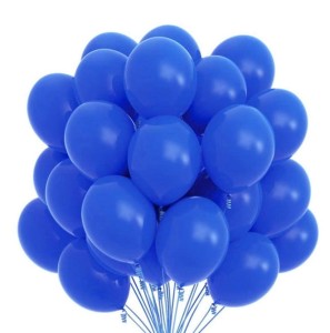 Balony metaliczne gumowe NIEBIESKIE wesele urodziny 50 szt GRANATOWE 25 cm