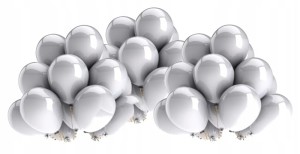 Balony metaliczne SREBRNE wesele urodziny 30 szt