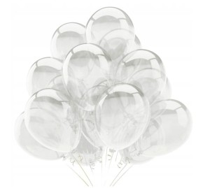Duży balon transparenty przeźroczysty 5 szt