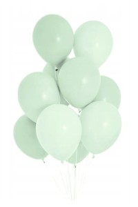 Balony GUMOWE zielone Miętowe Pistacjowe wesele urodziny halloween 30 szt