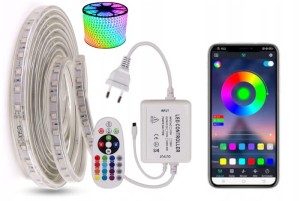 Zestaw taśma RGB 60 LED/m 30m PILOT 230V bluetooth