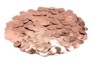 Konfetti rose gold cekiny grochy kółka 15g urodziny