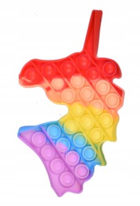 PUSH BUBBLE POP IT ZABAWKA SENSORYCZNA JEDNOROŻEC