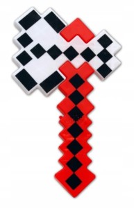 TOPÓR DIAMENTOWY 35 CM MINECRAFT LED DZWIĘK
