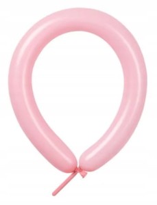 Balony długie do modelowania pastelowe RÓŻOWE 50 szt 30 cm