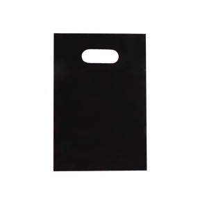 Woreczki torby prezentowe upominkowe foliowe czarne metaliczne 16x24cm 10el