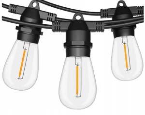 Girlanda Ogrodowa Solarna 10 Żarówek LED Wodoodporna IP65