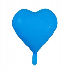 Balon Foliowy Serce Niebieski 45 cm – IMPREZA BALONY PARTY LOVE