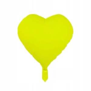 Balon Foliowy Serce Żółty 45 cm – IMPREZA BALONY PARTY LOVE