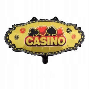 Balon Foliowy Kasyno 41×62 cm – Casino / Vegas Party / Dekoracja Imprezowa