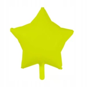 Balon 45 cm – Gwiazda Foliowa Żółty – Party / Urodziny / Event