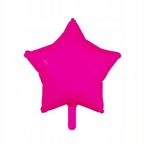 Balon 45 cm – Gwiazda Foliowa Fuksja – Party / Urodziny / Event