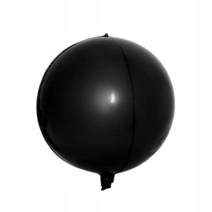 Balon foliowy kula 4D czarna 55cm