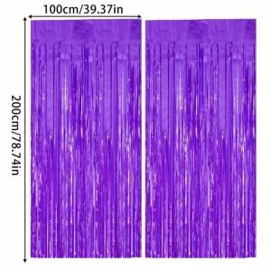 Kurtyna imprezowa – Fioletowa – 100×200 cm