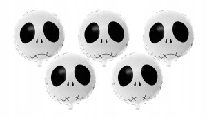 ZESTAW 5 SZT BALONÓW FOLIOWYCH PAJOKÓW HALLOWEEN